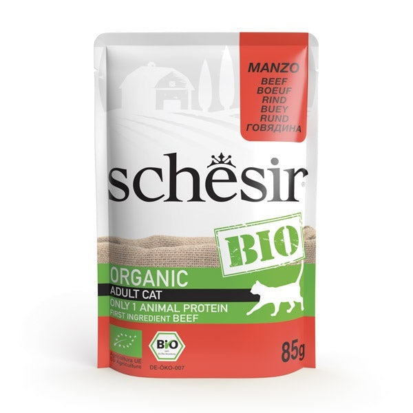 Schesir Bio Cat Pouch Beef (85g)