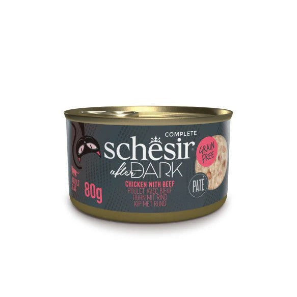 Schesir After Dark Pate Cat Can Chicken with Beef (80g)