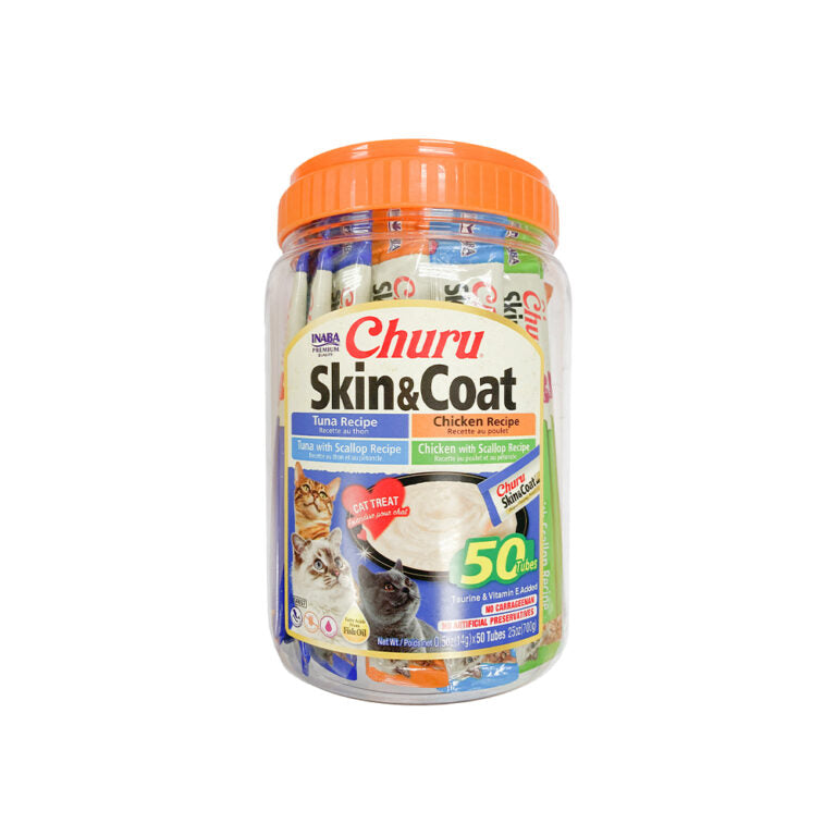 Inaba Churu Cat Skin & Coat Variety 50 tube (700g)