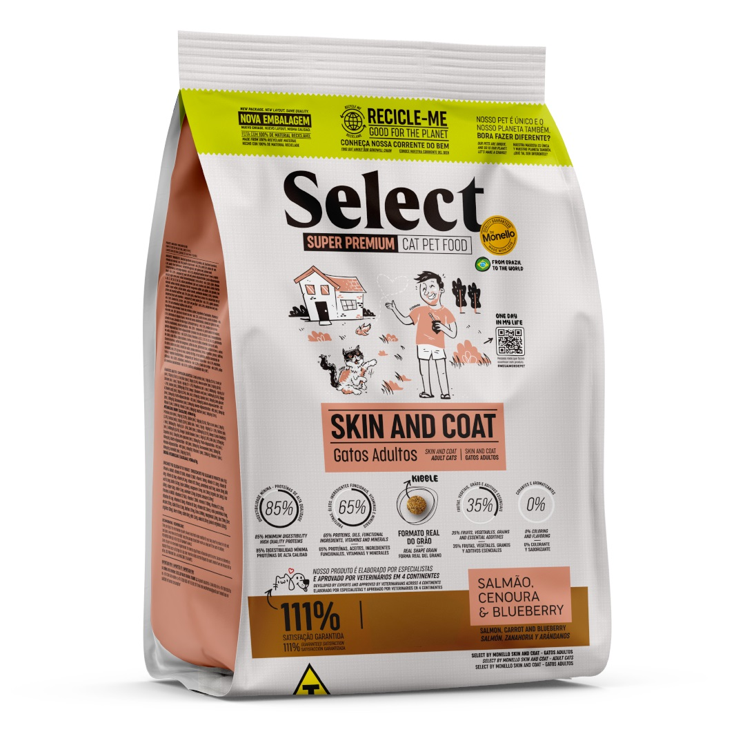 Select Cat Skin & Coat Salmon,Carrot & Blueberry (1.5kg)