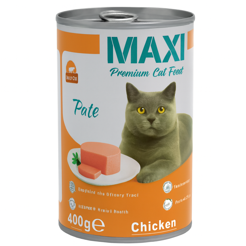 Maxi Cat Can Pate with Chicken (400g)