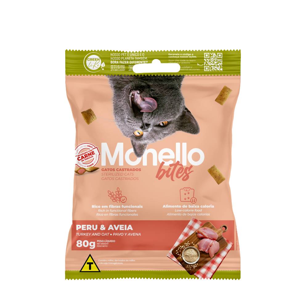 Monello Bites Sterilized Cats Turkey & Oat (80g)