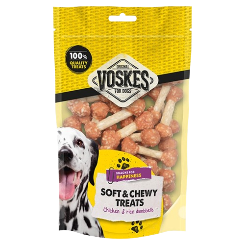 DN-Voskes Dog Treats With Chicken & Rice Dumbbells (400g)