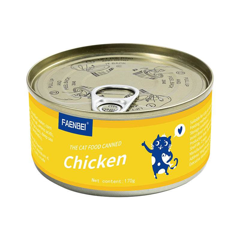 Faenbei Cat Can Broth With Chicken (170g)