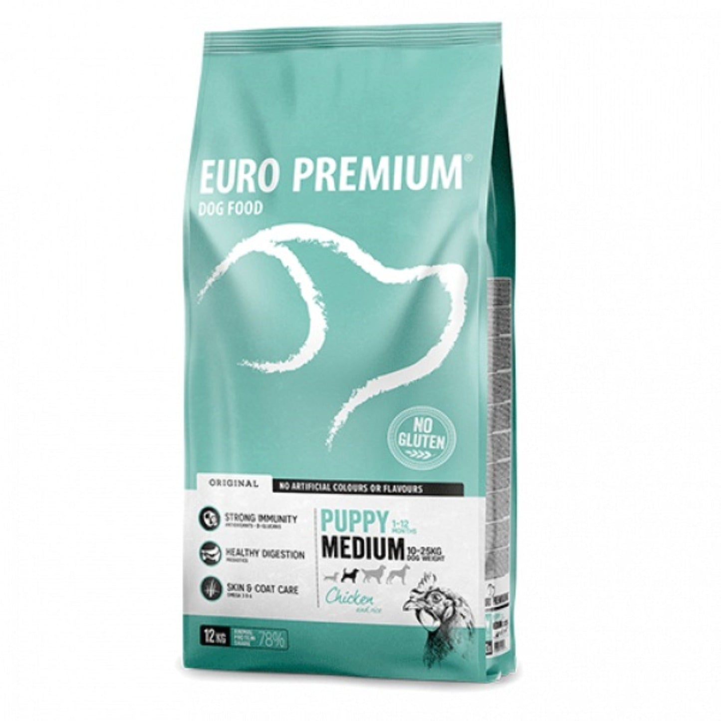 Euro Premium Medium Puppy Chicken & Rice (12kg)