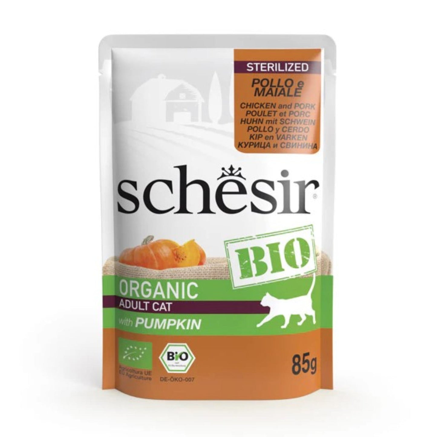 Schesir Cat Pouch Bio Chicken and Pork With Pumpkin (85g)