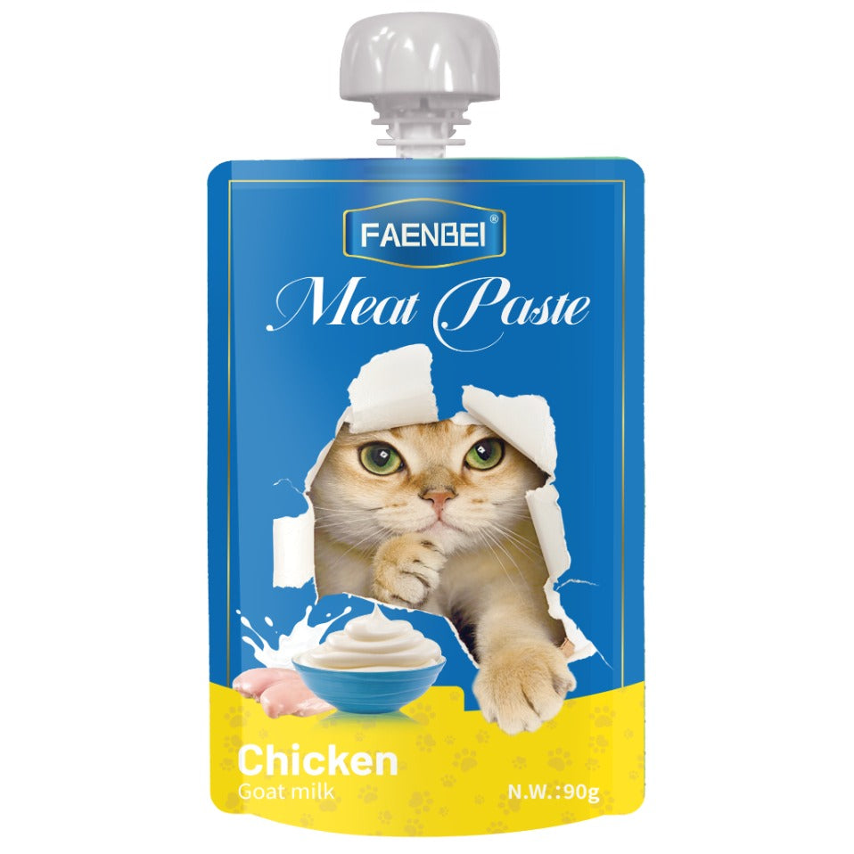 Faenbei Meat Paste Cat Pouch With Chicken & Goat Milk (90g)