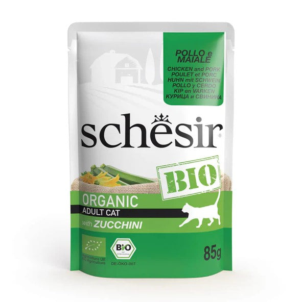 Schesir Cat Pouch Bio Chicken and Pork With Zucchini (85g)