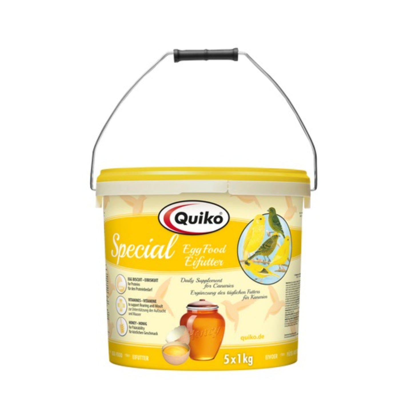 Quiko Special Eggfood for Canaries & Positur Canaries 5×1kg – Strength & Rearing Food