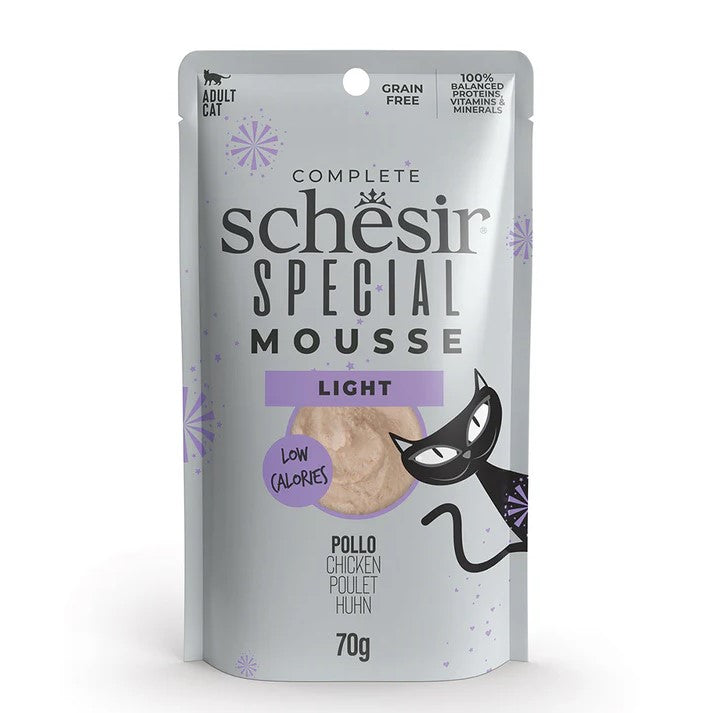 Schesir Special Cat Pouch Light Mousse Chicken Turkey with Pumpkin (70g)