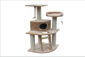 Petsbelle Cat Scratcher Tree with House 50×50×120 cm