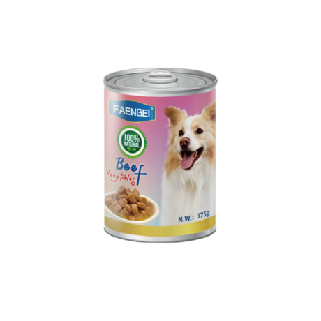 Faenbei Dog Wet Food – Chunky Beef & Vegetables Can | 375g