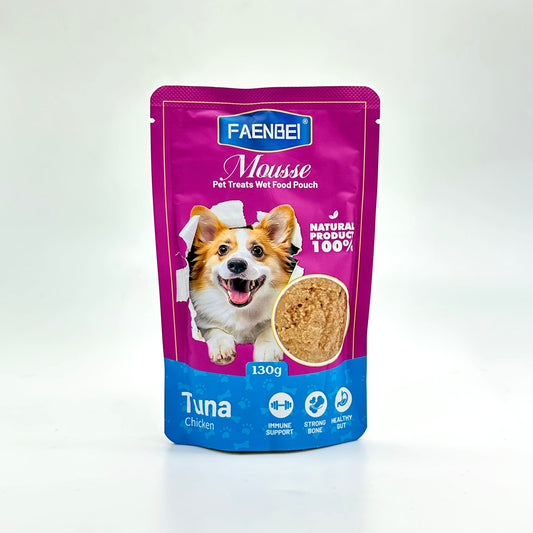 Faenbei Dog Pouch Mousse With Tuna & Chicken (130g)
