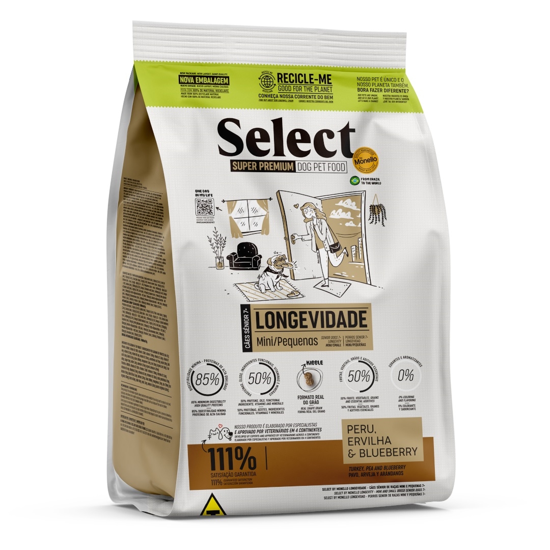 Select Dog Longevity Mini&Small 7+ Turkey,Pea&Blueberry (7kg)