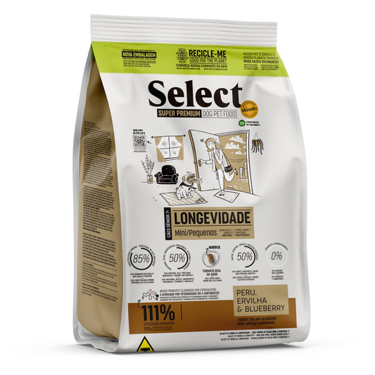 Select Dog Longevity Mini&Small 7+ Turkey,Pea&Blueberry (2kg)
