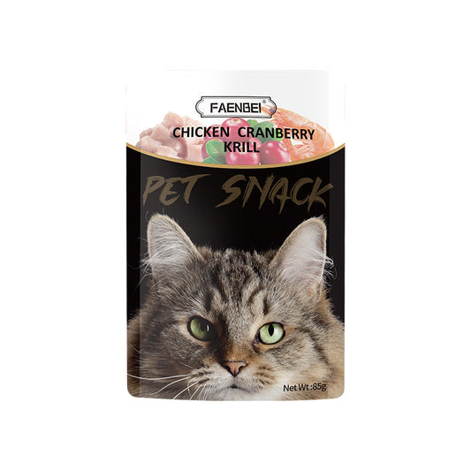 Faenbei Cat Food Pouch With Chicken Cranberry & Krill (85g*12pcs)