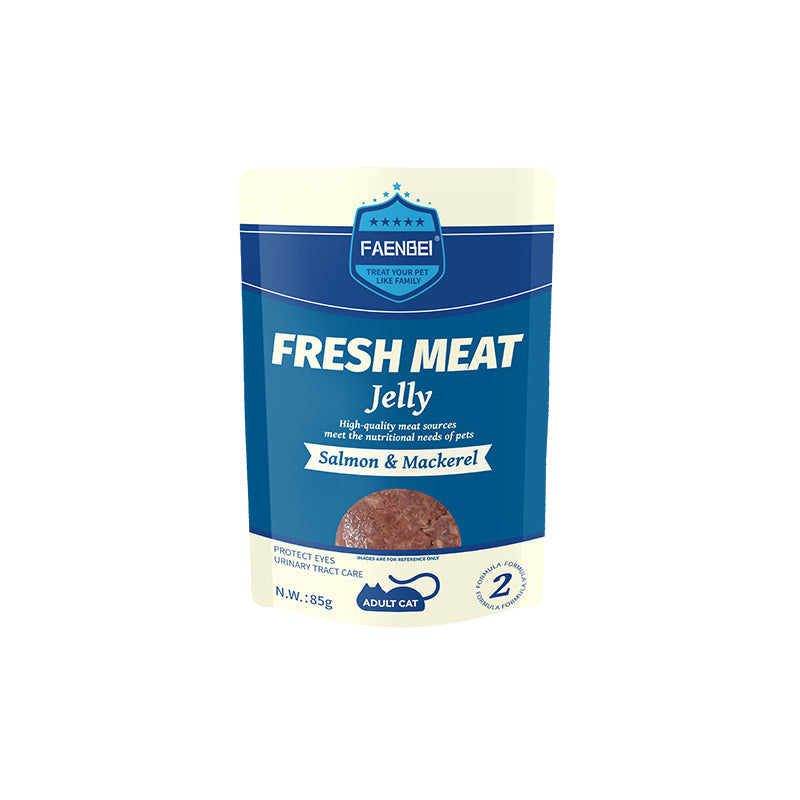 Faenbei Cat Pouch Jelly With Salmon & Mackerel (85g)