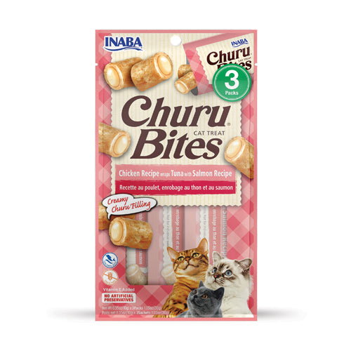 Inaba Churu Bites Tuna with Salmon Recipe 30g