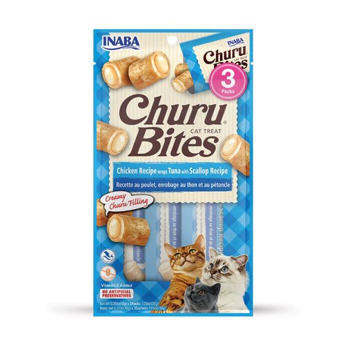 Inaba Churu Bites Cat Tuna with Scallop Recipe (30g)