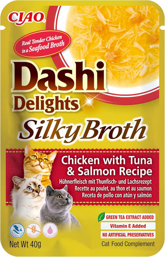 Inaba Dashi Delights Silky Broth Chicken With Tuna & Salmon (40g)