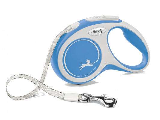 FLEXI New Comfort M Tape Leash 5m/25kg – Blue