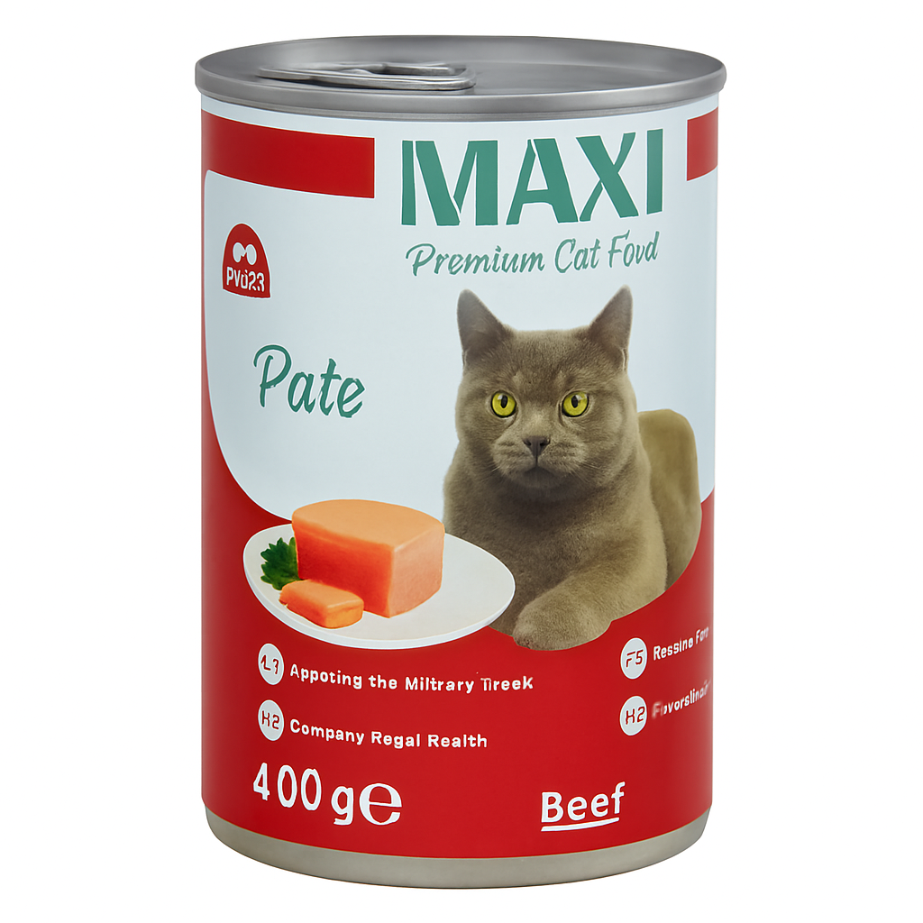 Maxi Cat Can Pate with Beef (400g)