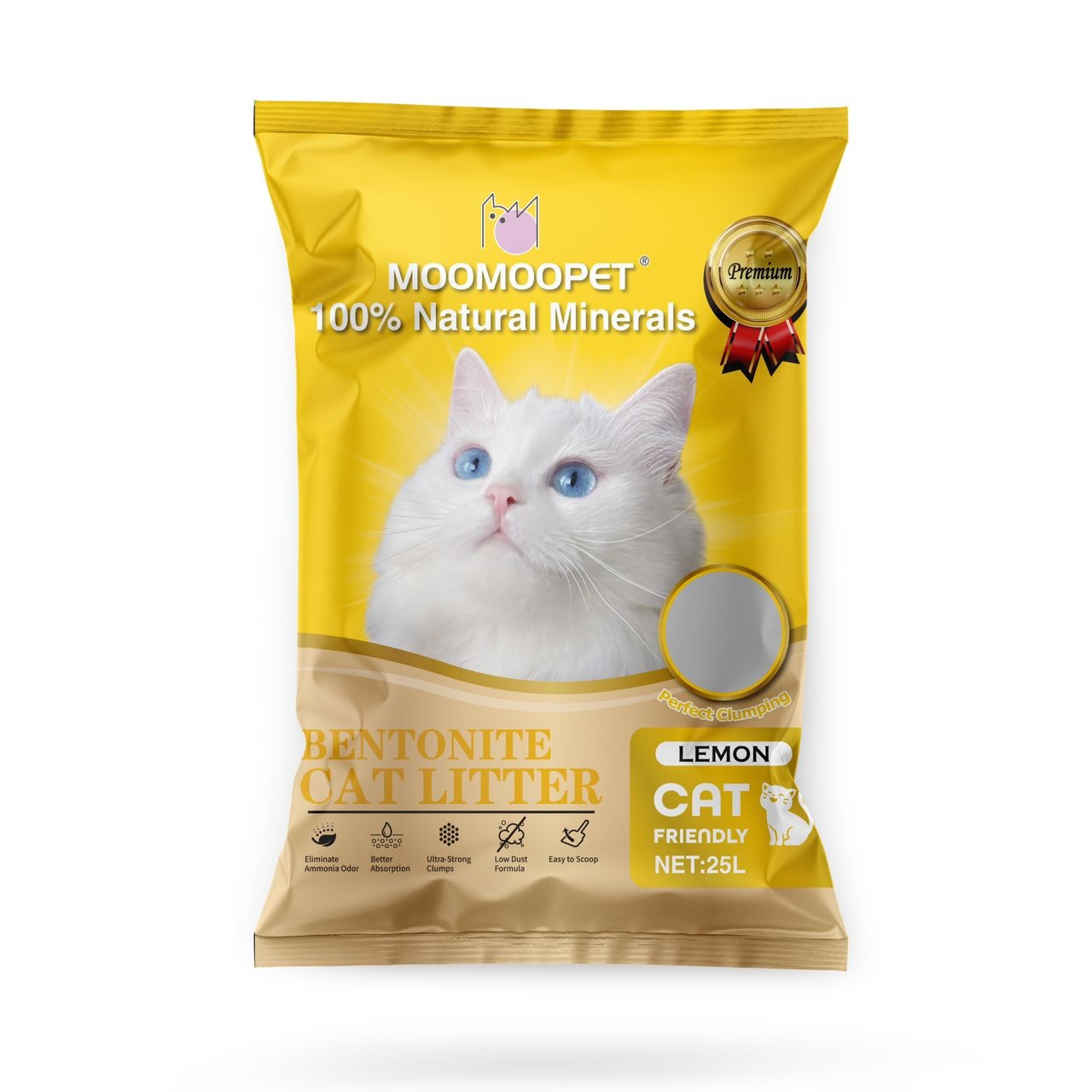 Moomoopet Cat Litter Lemon 25L