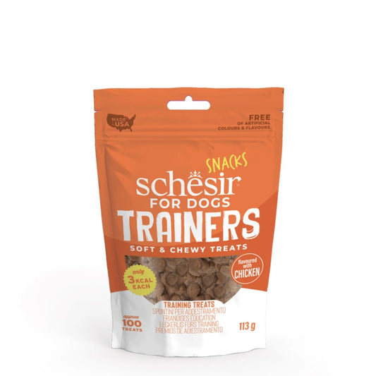 Schesir For Dog training treats soft & chewy chicken (113g/100pcs)
