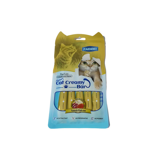 Faenbei Cat Creamy Bar With Tuna & Fish Roe (15g*5pcs)