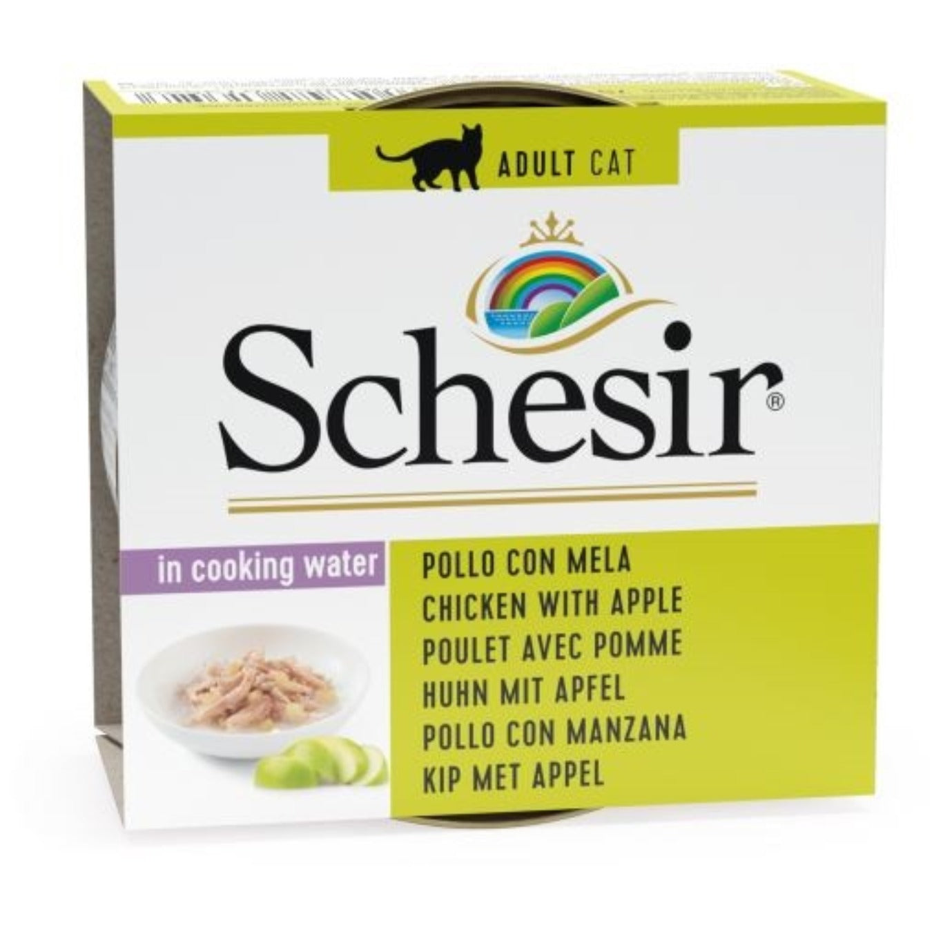 Schesir Cat Can CHICKEN&APPLE 75G