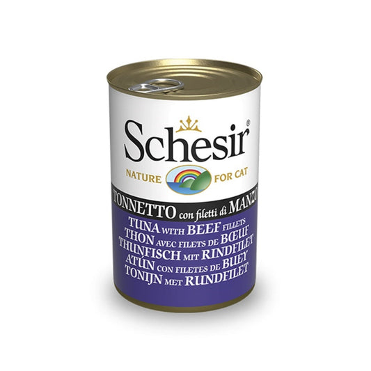 Schesir Cat Can TONNETTO MANZO 140G