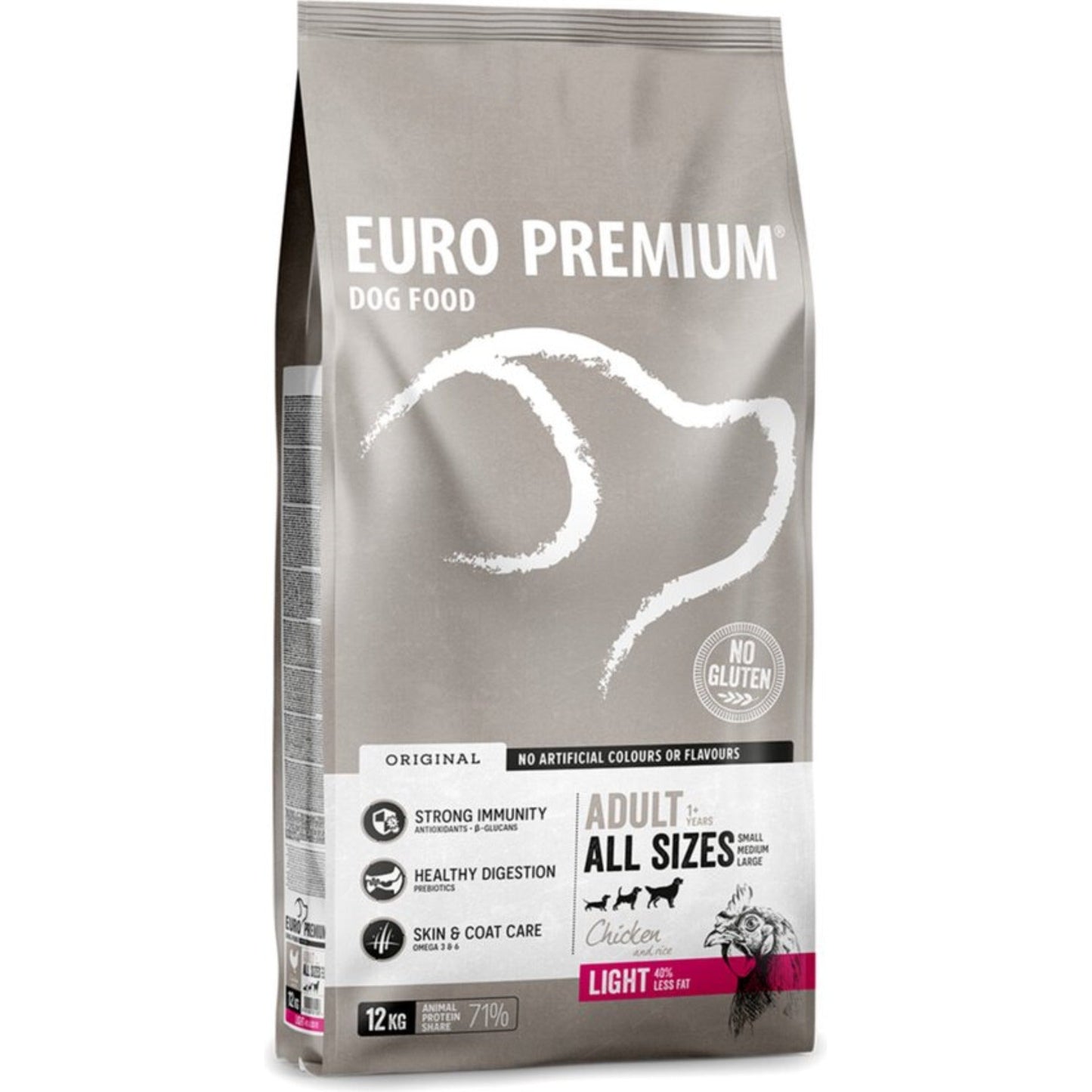 Euro Premium Adult Dog Light Chicken&Rice (12kg)