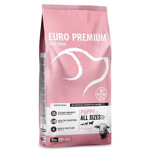 Euro Premium All Sizes Puppy Lamb&Rice (12kg)