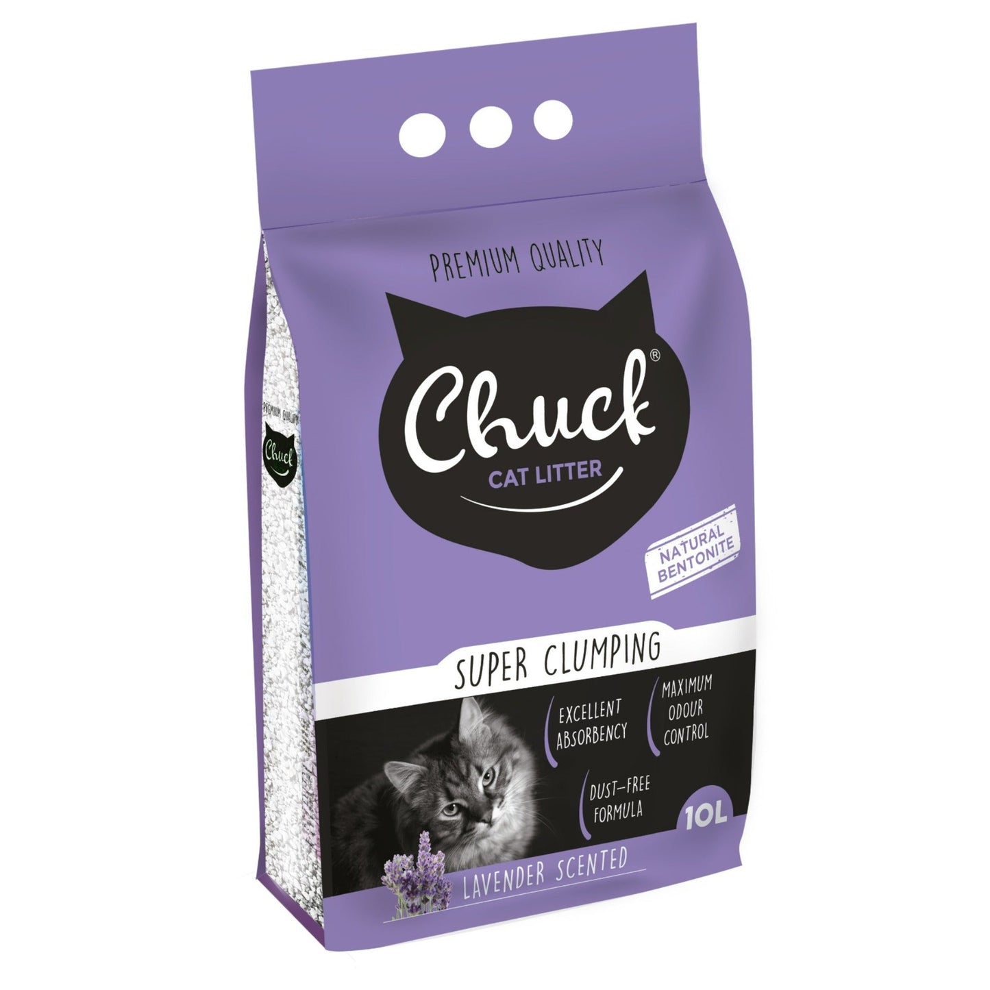 Chuck Cat Litter Compact Lavender (10L)
