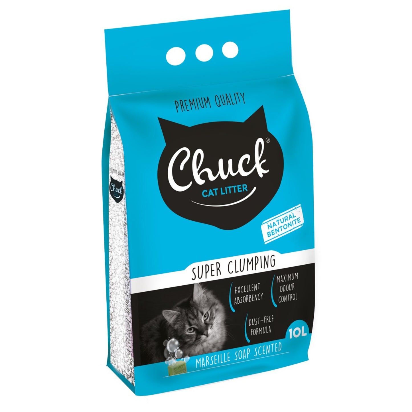 Chuck Cat Litter Compact Marseille Soap (10L)