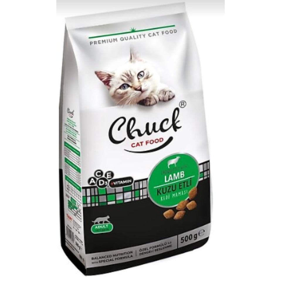 Chuck Cat Food With Lamb 500g