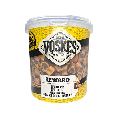 DN-Voskes Dog Treats Reward Heart Mix (500g)